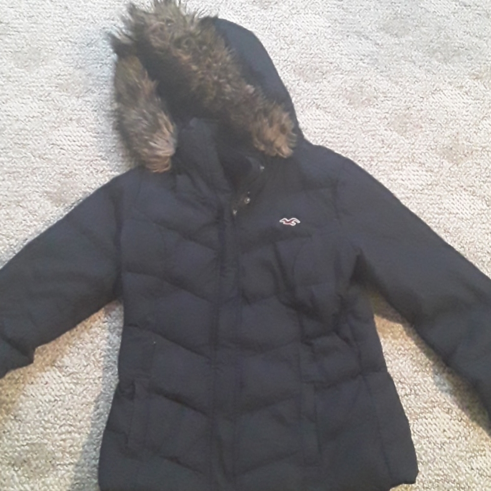 Navy Hollister winter coat